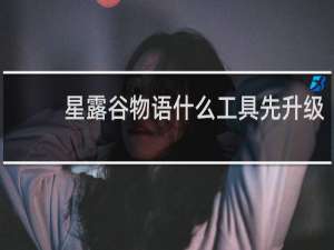 星露谷物语什么工具先升级