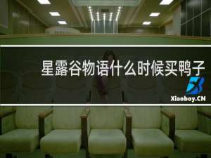 星露谷物语什么时候买鸭子