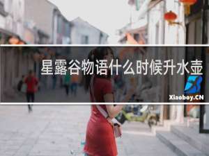 星露谷物语什么时候升水壶