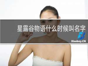 星露谷物语什么时候叫名字