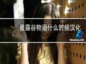 星露谷物语什么时候汉化