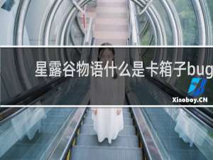 星露谷物语什么是卡箱子bug