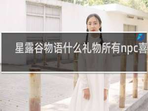 星露谷物语什么礼物所有npc喜欢