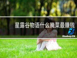 星露谷物语什么腌菜最赚钱