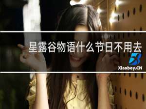 星露谷物语什么节日不用去