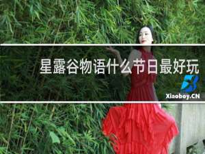 星露谷物语什么节日最好玩