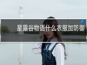 星露谷物语什么衣服加防御