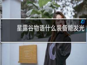 星露谷物语什么装备能发光