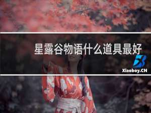 星露谷物语什么道具最好