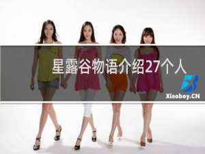 星露谷物语介绍27个人