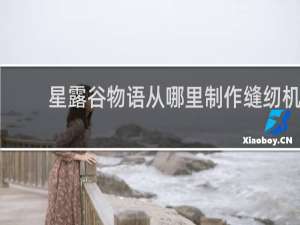 星露谷物语从哪里制作缝纫机