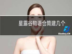 星露谷物语仓筒建几个