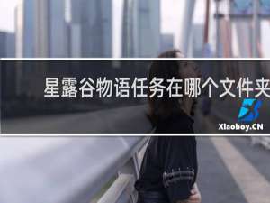 星露谷物语任务在哪个文件夹