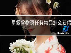 星露谷物语任务物品怎么获得