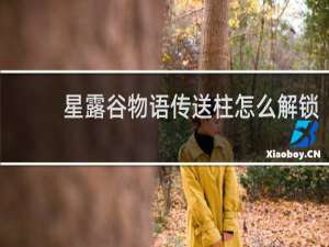 星露谷物语传送柱怎么解锁