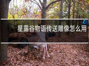 星露谷物语传送雕像怎么用