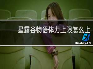 星露谷物语体力上限怎么上