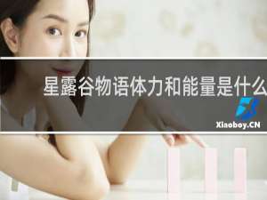 星露谷物语体力和能量是什么