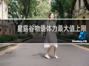 星露谷物语体力最大值上限