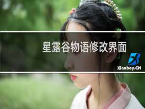 星露谷物语修改界面