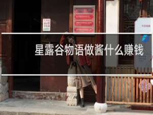 星露谷物语做酱什么赚钱