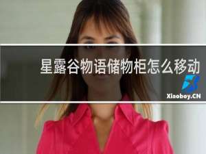 星露谷物语储物柜怎么移动