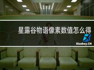 星露谷物语像素数值怎么得