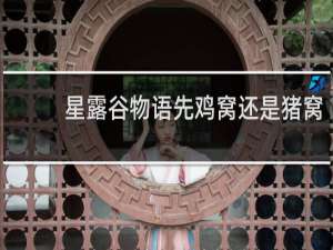 星露谷物语先鸡窝还是猪窝
