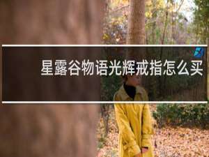 星露谷物语光辉戒指怎么买