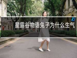 星露谷物语兔子为什么生气