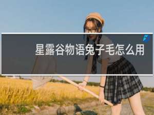 星露谷物语兔子毛怎么用