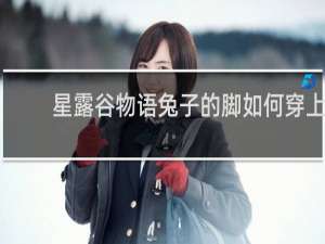 星露谷物语兔子的脚如何穿上