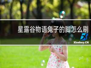 星露谷物语兔子的脚怎么刷