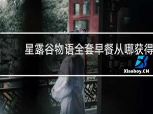 星露谷物语全套早餐从哪获得