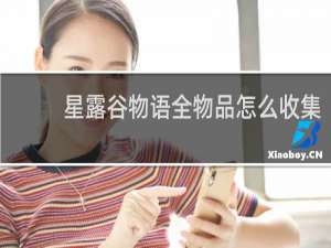 星露谷物语全物品怎么收集