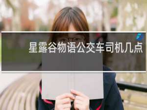 星露谷物语公交车司机几点