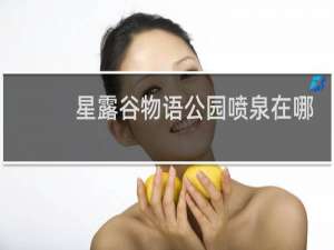 星露谷物语公园喷泉在哪