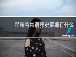 星露谷物语养史莱姆有什么