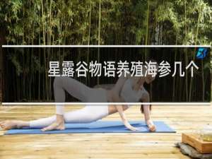 星露谷物语养殖海参几个
