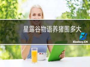 星露谷物语养猪围多大