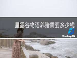 星露谷物语养猪需要多少钱