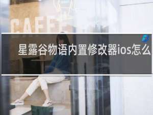 星露谷物语内置修改器ios怎么用