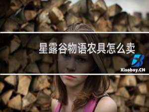 星露谷物语农具怎么卖