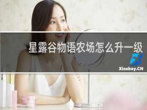 星露谷物语农场怎么升一级