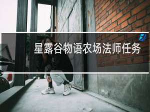 星露谷物语农场法师任务