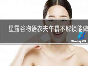 星露谷物语农夫午餐不解锁能做吗