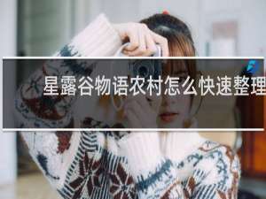 星露谷物语农村怎么快速整理