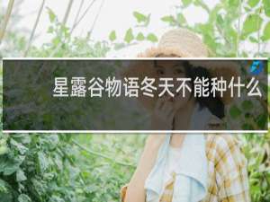 星露谷物语冬天不能种什么