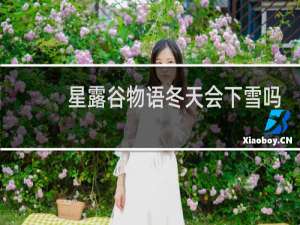 星露谷物语冬天会下雪吗