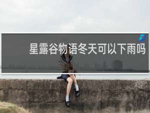 星露谷物语冬天可以下雨吗